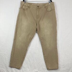 R Jeans The Curvy Super High Rise Jeans Tan Colour 36 Petites